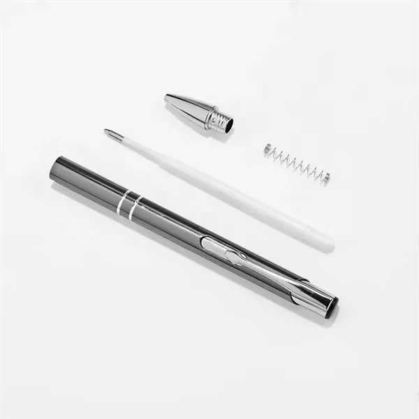 Promotional Metallic Ballpoint Pen Branded Writing Tool - Promotional Metallic Ballpoint Pen Branded Writing Tool - Image 2 of 7