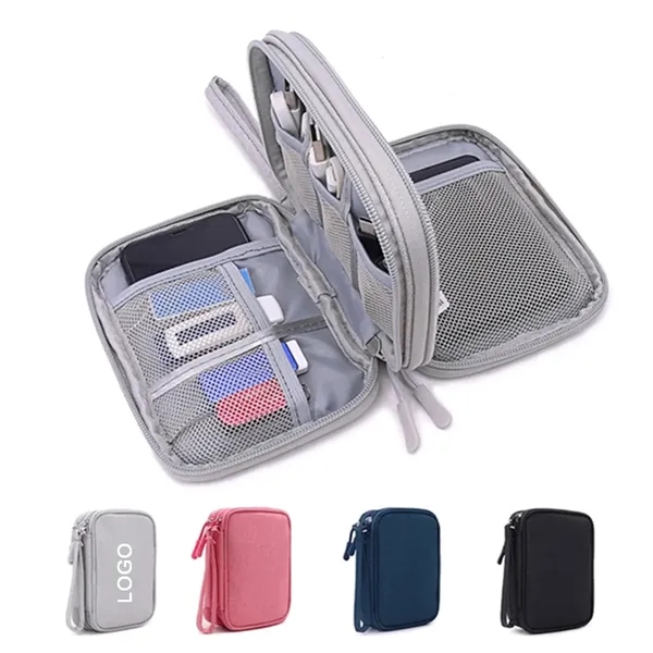 Portable Electronics Travel Organizer - Portable Electronics Travel Organizer - Image 0 of 4