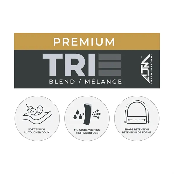 PREMIUM Tri-Blend Cuff Toque with Flat Seams - PREMIUM Tri-Blend Cuff Toque with Flat Seams - Image 6 of 11