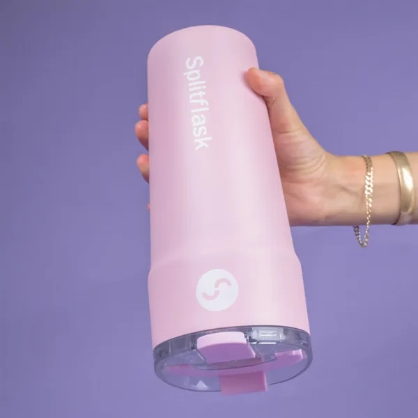 Splitflask 30oz Dual Beverage Tumbler 2-in-1 Drinkware - Splitflask 30oz Dual Beverage Tumbler 2-in-1 Drinkware - Image 8 of 20