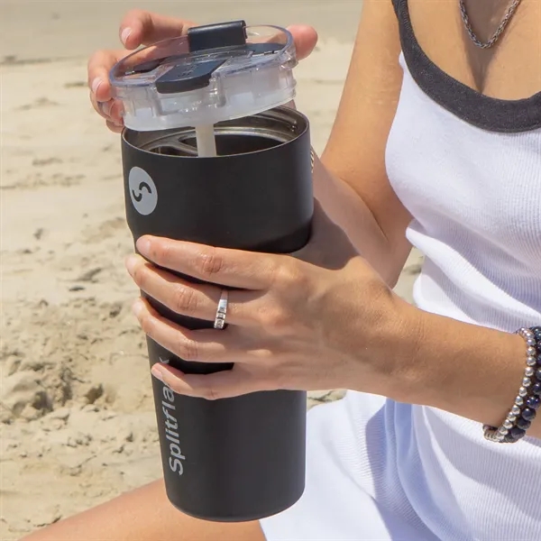 Splitflask 30oz Dual Beverage Tumbler 2-in-1 Drinkware - Splitflask 30oz Dual Beverage Tumbler 2-in-1 Drinkware - Image 11 of 20