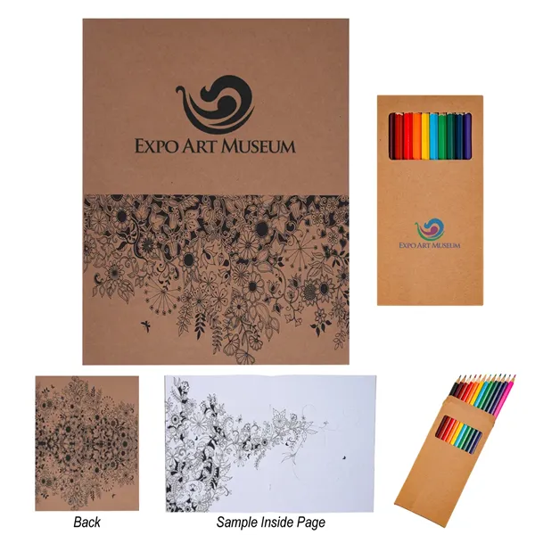Adult Coloring Book With Colored Pencils - Adult Coloring Book With Colored Pencils - Image 0 of 1