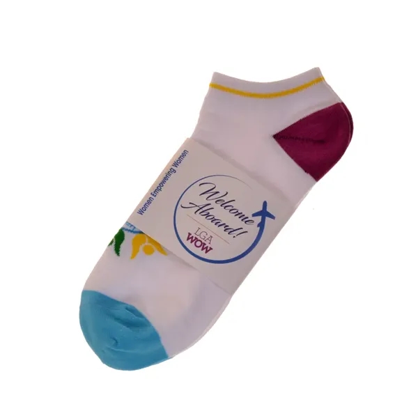 Custom Promo Ankle Socks - Up To 6 Yarn Colors - Custom Promo Ankle Socks - Up To 6 Yarn Colors - Image 3 of 3