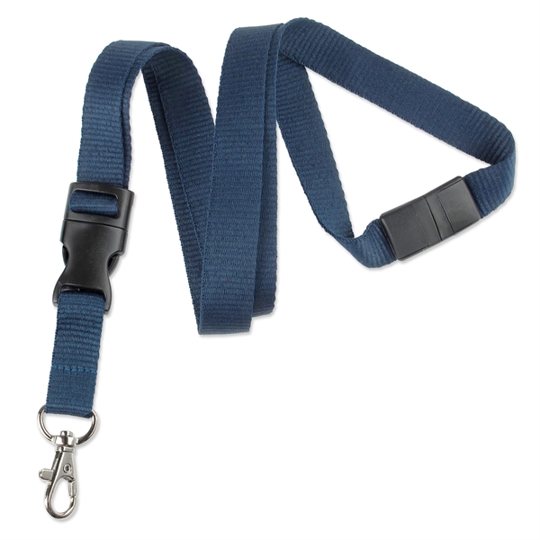 5/8" Blank Detachable Breakaway Ribbed Polyester Lanyards - 5/8" Blank Detachable Breakaway Ribbed Polyester Lanyards - Image 3 of 8