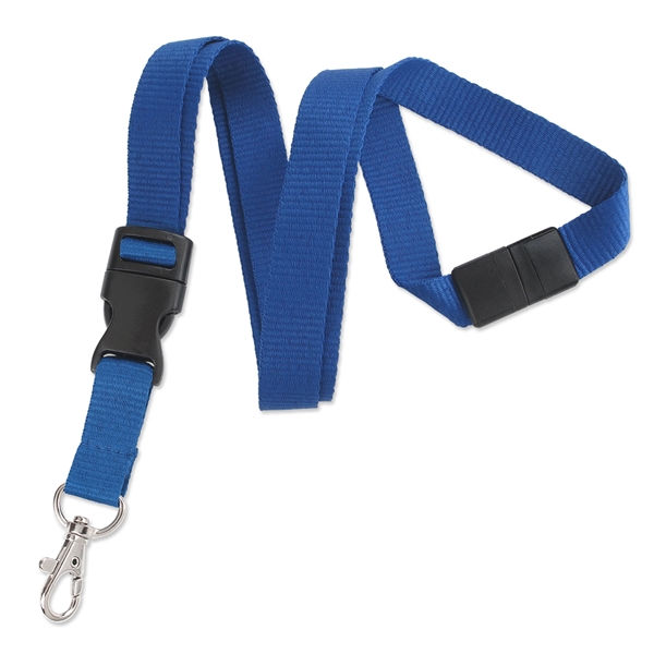 5/8" Blank Detachable Breakaway Ribbed Polyester Lanyards - 5/8" Blank Detachable Breakaway Ribbed Polyester Lanyards - Image 8 of 8