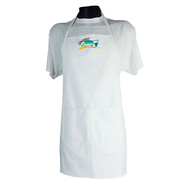 Heavy Cotton Bib Apron With Pockets - Heavy Cotton Bib Apron With Pockets - Image 1 of 2