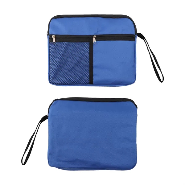 Polyester Waterproof Travel Cosmetic Toiletry Bag W/ Handle - Polyester Waterproof Travel Cosmetic Toiletry Bag W/ Handle - Image 1 of 3