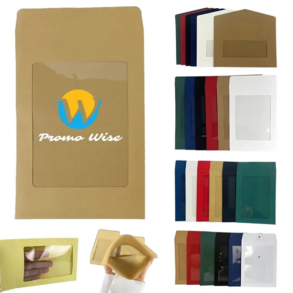 Durable Practical Paper Mini Envelopes with Clear Window - Durable Practical Paper Mini Envelopes with Clear Window - Image 0 of 4