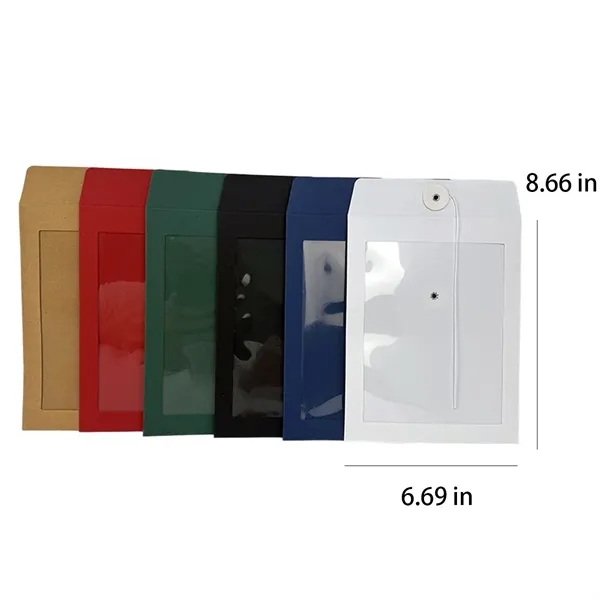 Durable Practical Paper Mini Envelopes with Clear Window - Durable Practical Paper Mini Envelopes with Clear Window - Image 1 of 4