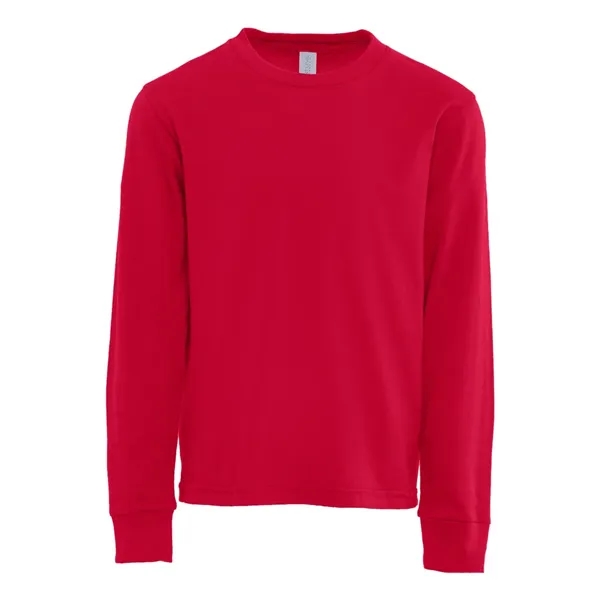 Next Level Youth Cotton Long Sleeve T-Shirt - Next Level Youth Cotton Long Sleeve T-Shirt - Image 7 of 12