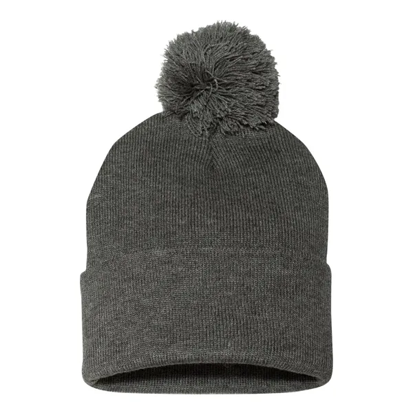 Sportsman 12" Pom-Pom Cuffed Beanie - Sportsman 12" Pom-Pom Cuffed Beanie - Image 8 of 52