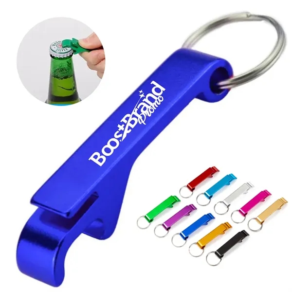 Custom Keyring Beer Bottle Opener Keychain with Logo - Custom Keyring Beer Bottle Opener Keychain with Logo - Image 0 of 6