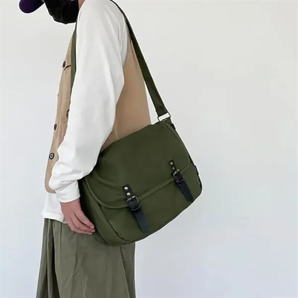 Canvas Crossbody Shoulder Bag for Women Men Fashion Large Ho - Canvas Crossbody Shoulder Bag for Women Men Fashion Large Ho - Image 3 of 4