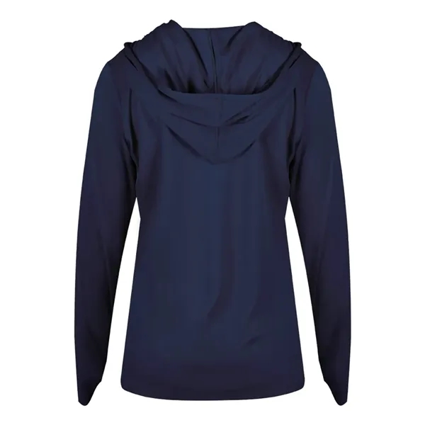 Badger Women's B-Core Long Sleeve Hooded T-Shirt - Badger Women's B-Core Long Sleeve Hooded T-Shirt - Image 22 of 36