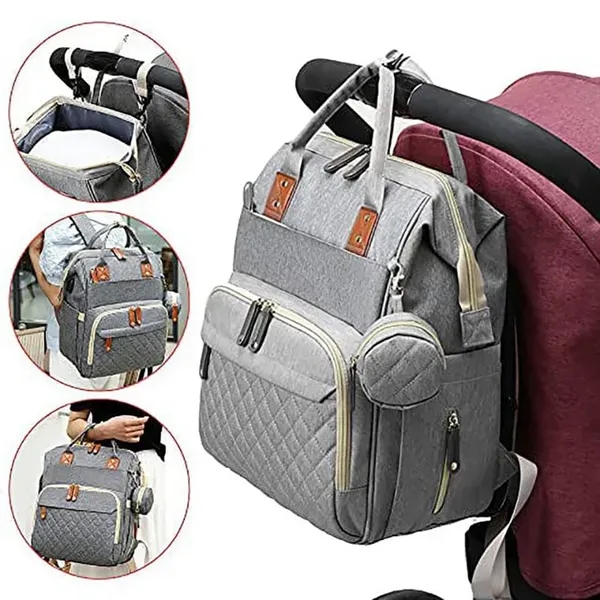 Backpack Diaper Bag with Changing Station - Backpack Diaper Bag with Changing Station - Image 4 of 5