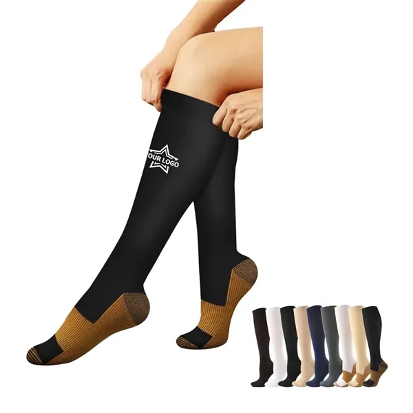 Copper Compression Socks Women & Men Circulation - Copper Compression Socks Women & Men Circulation - Image 0 of 5