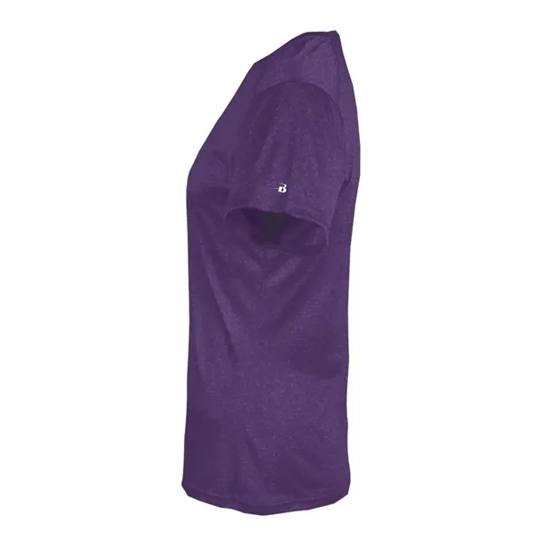 Badger Women's Pro Heather V-Neck T-Shirt - Badger Women's Pro Heather V-Neck T-Shirt - Image 14 of 24