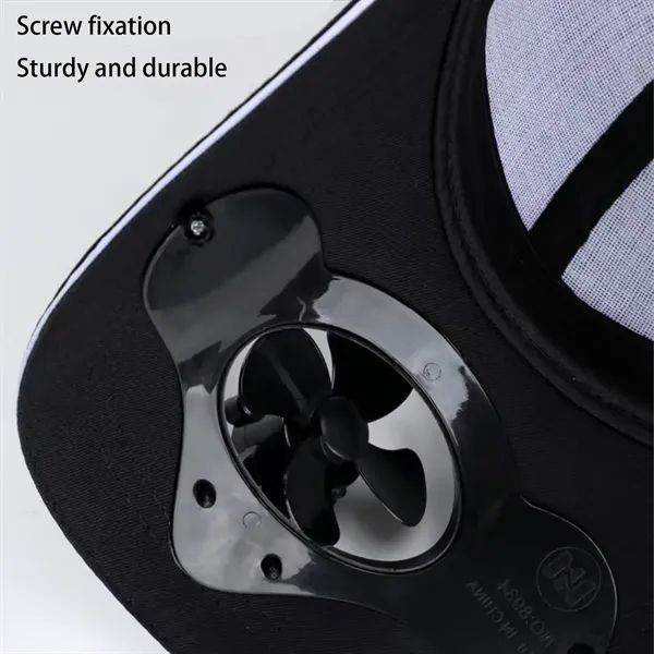 Solar Powered Fan Cap Ideal For Outdoor Activities - Solar Powered Fan Cap Ideal For Outdoor Activities - Image 3 of 11