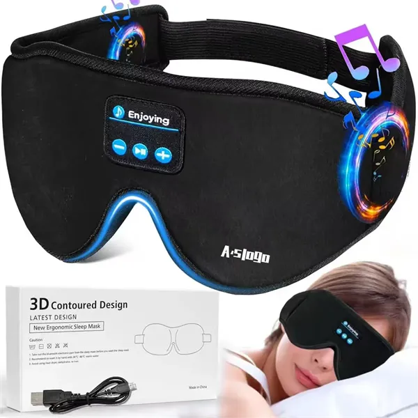 Wireless Music Sleeping Eye Mask - Wireless Music Sleeping Eye Mask - Image 0 of 4