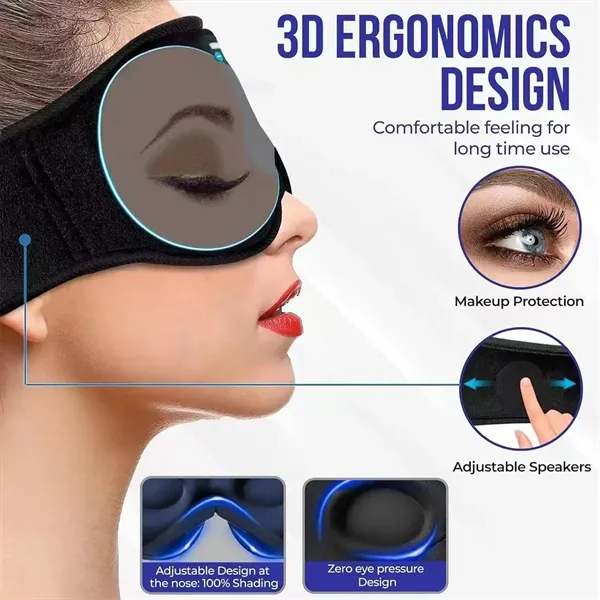 Wireless Music Sleeping Eye Mask - Wireless Music Sleeping Eye Mask - Image 4 of 4