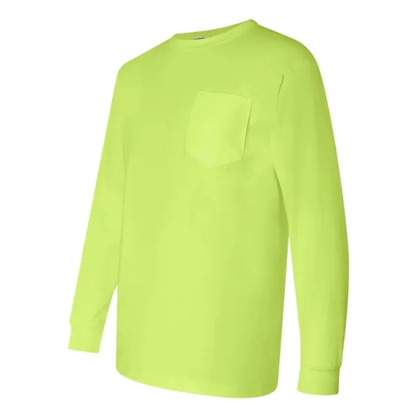 Bayside Unisex Union-Made Long Sleeve Pocket T-Shirt - Bayside Unisex Union-Made Long Sleeve Pocket T-Shirt - Image 8 of 18