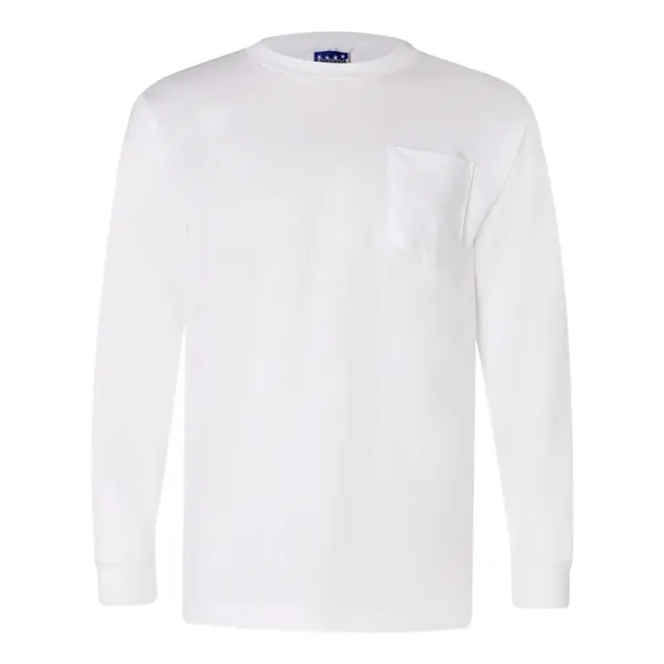 Bayside Unisex Union-Made Long Sleeve Pocket T-Shirt - Bayside Unisex Union-Made Long Sleeve Pocket T-Shirt - Image 16 of 18