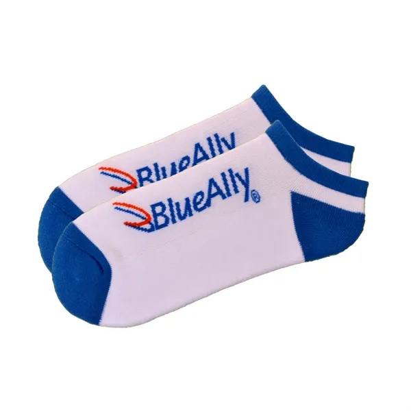 Custom Athletic Ankle Socks - Up to 6 Pantone Matched Colors - Custom Athletic Ankle Socks - Up to 6 Pantone Matched Colors - Image 0 of 5