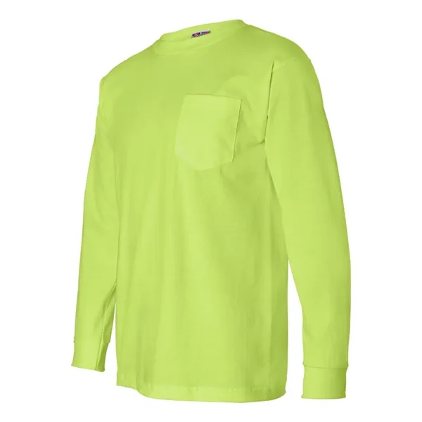 Bayside Unisex USA-Made Long Sleeve Pocket T-Shirt - Bayside Unisex USA-Made Long Sleeve Pocket T-Shirt - Image 17 of 29