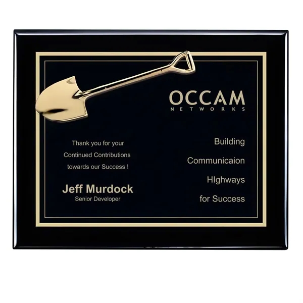 Custom Shovel Plaque