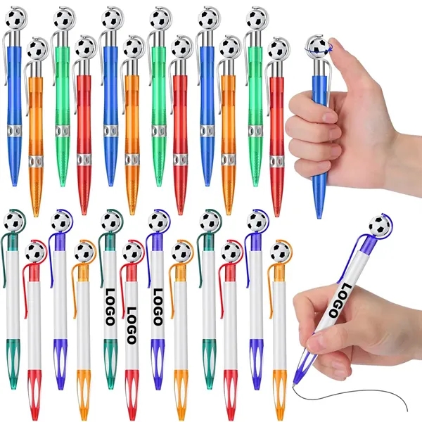 Retractable Soccer Shape Ballpoint Pen Retractable Soccer Sh - Retractable Soccer Shape Ballpoint Pen Retractable Soccer Sh - Image 0 of 5