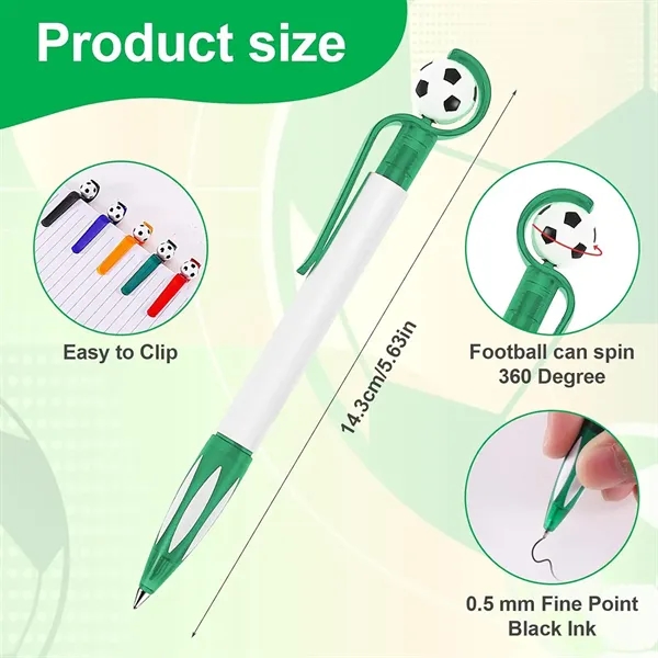 Retractable Soccer Shape Ballpoint Pen Retractable Soccer Sh - Retractable Soccer Shape Ballpoint Pen Retractable Soccer Sh - Image 1 of 5