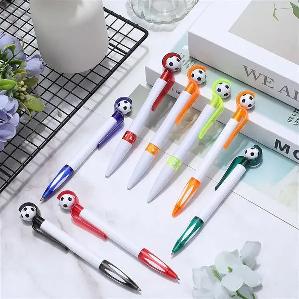 Retractable Soccer Shape Ballpoint Pen Retractable Soccer Sh - Retractable Soccer Shape Ballpoint Pen Retractable Soccer Sh - Image 2 of 5