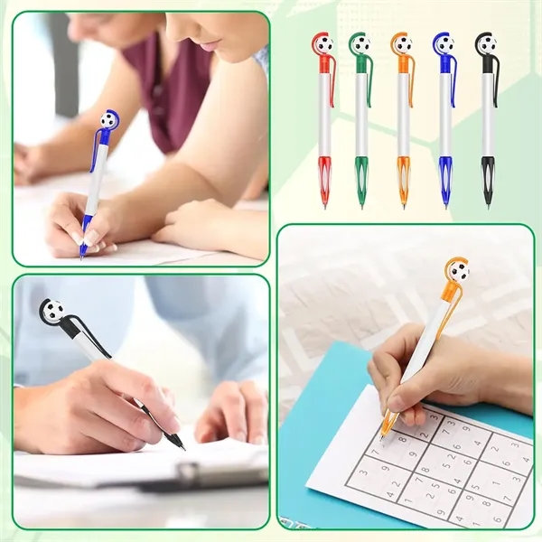 Retractable Soccer Shape Ballpoint Pen Retractable Soccer Sh - Retractable Soccer Shape Ballpoint Pen Retractable Soccer Sh - Image 3 of 5