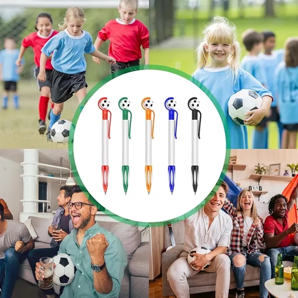 Retractable Soccer Shape Ballpoint Pen Retractable Soccer Sh - Retractable Soccer Shape Ballpoint Pen Retractable Soccer Sh - Image 4 of 5