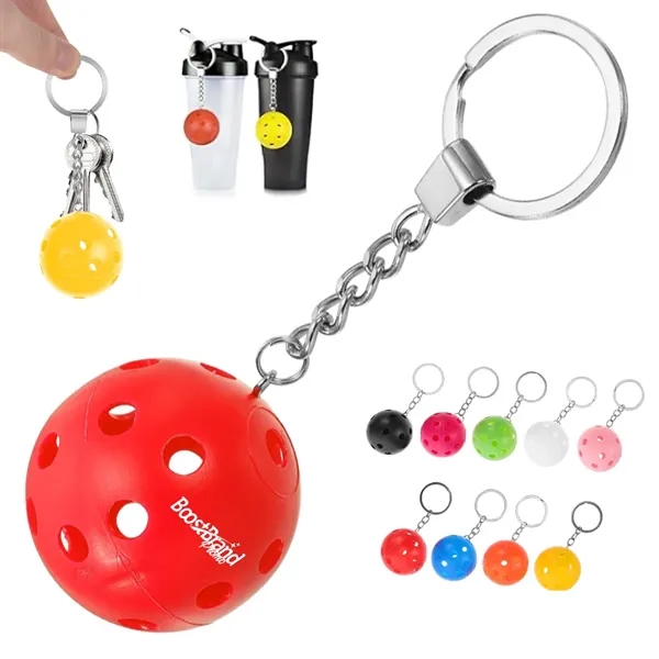 Custom Sports Perforated Ball Keychain for Golf Outdoor - Custom Sports Perforated Ball Keychain for Golf Outdoor - Image 0 of 6