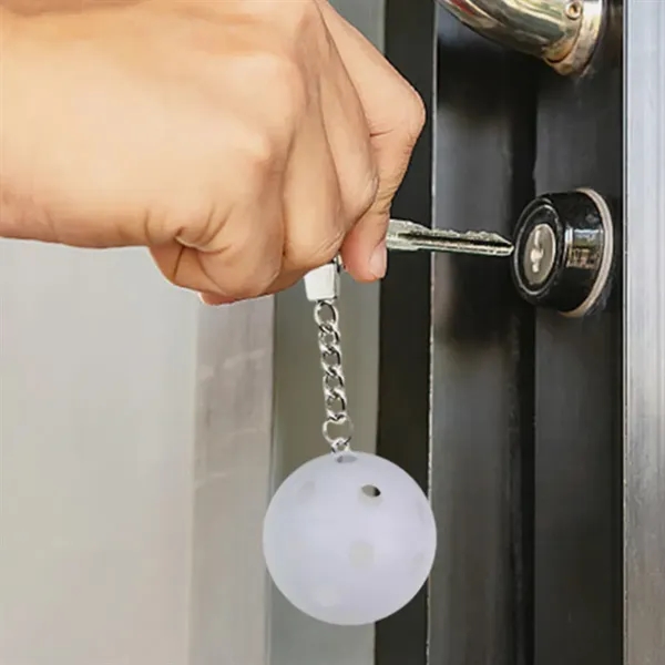 Custom Sports Perforated Ball Keychain for Golf Outdoor - Custom Sports Perforated Ball Keychain for Golf Outdoor - Image 4 of 6