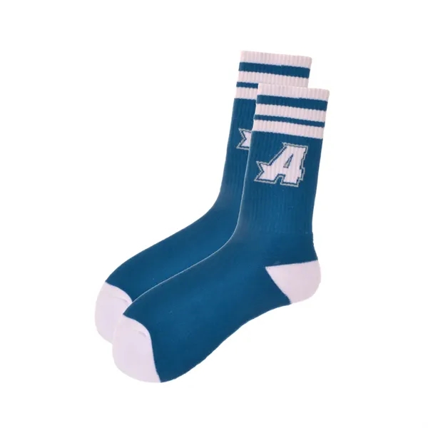 Custom Mid-Calf Crew Socks - Up To 6 Yarn Colors - Custom Mid-Calf Crew Socks - Up To 6 Yarn Colors - Image 4 of 14