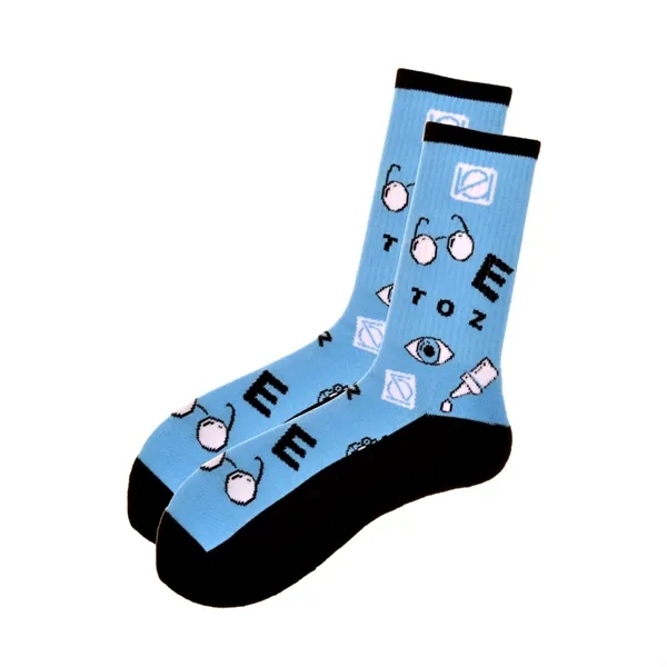 Custom Mid-Calf Crew Socks - Up To 6 Yarn Colors - Custom Mid-Calf Crew Socks - Up To 6 Yarn Colors - Image 6 of 14