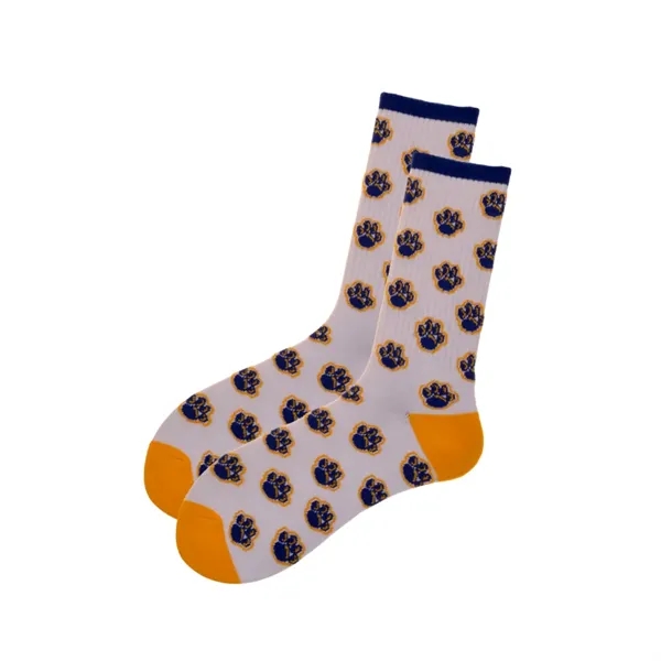 Custom Mid-Calf Crew Socks - Up To 6 Yarn Colors - Custom Mid-Calf Crew Socks - Up To 6 Yarn Colors - Image 8 of 14
