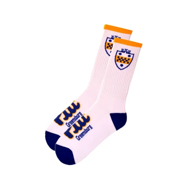 Custom Mid-Calf Crew Socks - Up To 6 Yarn Colors - Custom Mid-Calf Crew Socks - Up To 6 Yarn Colors - Image 2 of 14