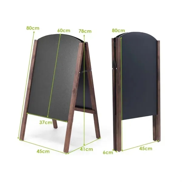 Wood A-Frame Restaurant Menu Chalkboard Sign for Displays - Wood A-Frame Restaurant Menu Chalkboard Sign for Displays - Image 1 of 5