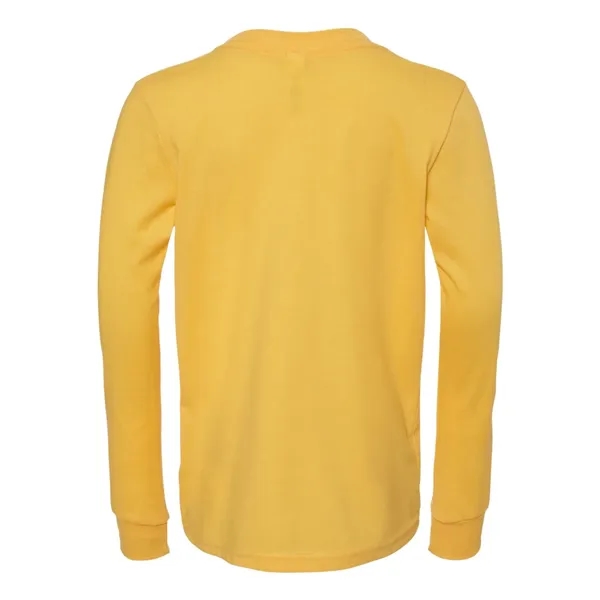 BELLA + CANVAS Youth Heather CVC Long Sleeve Tee - BELLA + CANVAS Youth Heather CVC Long Sleeve Tee - Image 14 of 18