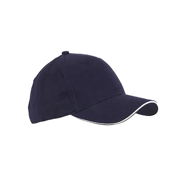 Big Accessories Brushed Twill Sandwich Cap - Big Accessories Brushed Twill Sandwich Cap - Image 5 of 9