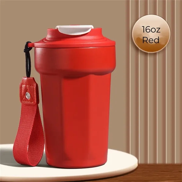 16oz Insulated Stainless Steel Travel Coffee Mug - 16oz Insulated Stainless Steel Travel Coffee Mug - Image 4 of 6