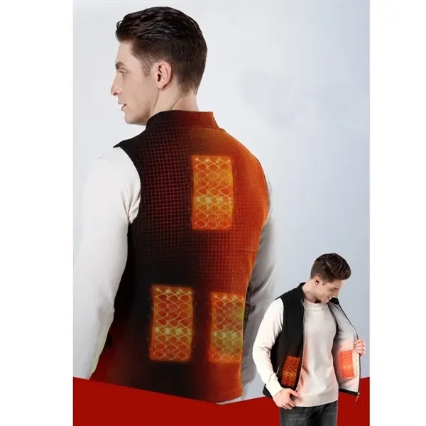 Electric Rechargeable Heated Vest 5 Heating Zones - Electric Rechargeable Heated Vest 5 Heating Zones - Image 4 of 5