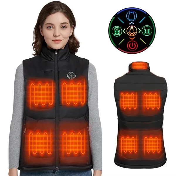 9 Heating Zones Electric Unisex Heated Vest - 9 Heating Zones Electric Unisex Heated Vest - Image 3 of 7