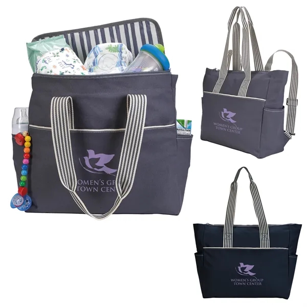 Atchison® Stripe Diaper Tote-Pack - Atchison® Stripe Diaper Tote-Pack - Image 0 of 2