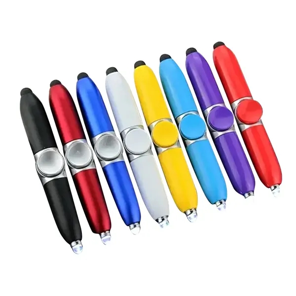 Dual-Function Spinner Pen with Stylus and Ballpoint Tip - Dual-Function Spinner Pen with Stylus and Ballpoint Tip - Image 2 of 6