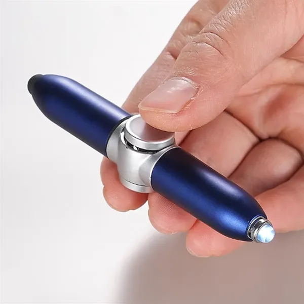 Dual-Function Spinner Pen with Stylus and Ballpoint Tip - Dual-Function Spinner Pen with Stylus and Ballpoint Tip - Image 3 of 6