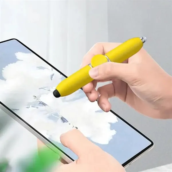 Dual-Function Spinner Pen with Stylus and Ballpoint Tip - Dual-Function Spinner Pen with Stylus and Ballpoint Tip - Image 4 of 6